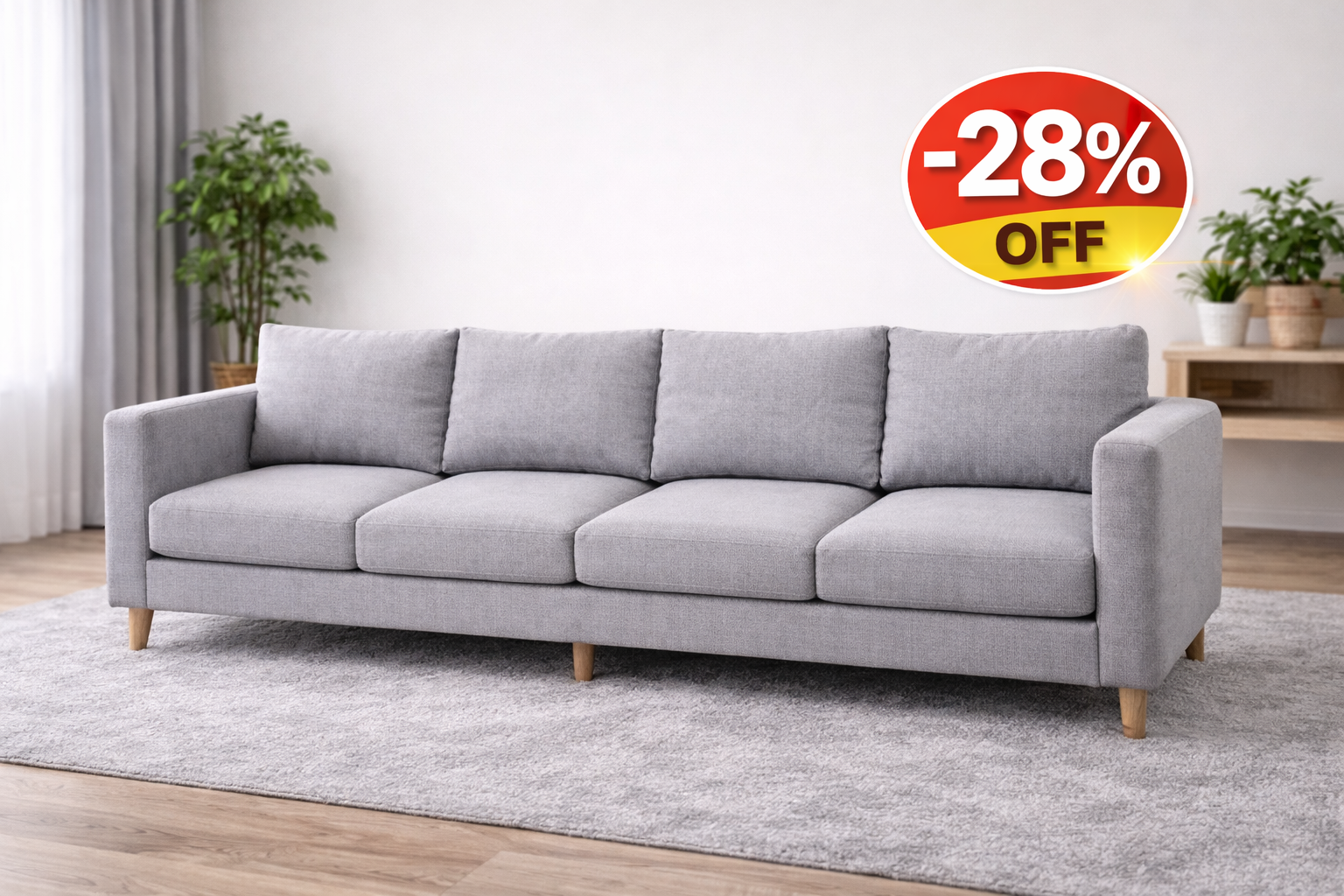 4-Seater Sofa Cleaning – Premium Deep Steam Care 4-Seater Sofa Cleaning – Premium Deep Steam Care