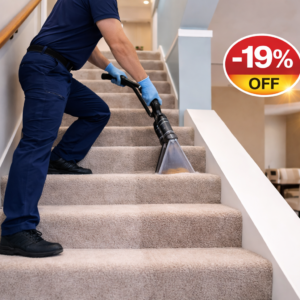 Staircase Carpet Cleaning (Up to 15 Steps) – Deep Steam Service