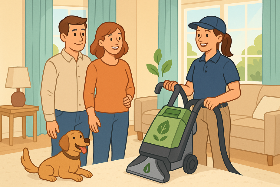 cover story on Eco-Friendly Carpet Cleaning: Safe Solutions for Homes and Pets