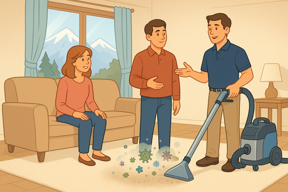cover story on Health Risks of Dirty Carpets in Colorado Homes