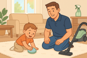 cover story on Carpet Cleaning Kids: Safe, Stain-Free Homes Made Easy