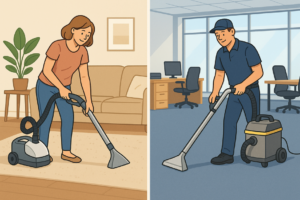 cover story on Residential vs Commercial Carpet Cleaning: Key Differences Explained