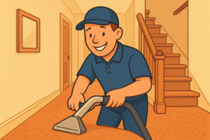 cover story on Clean High Traffic Carpet for Fresh Hallways and Stairs